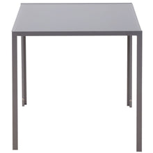 Load image into Gallery viewer, Chic Compact Square Dining Table with Glass Top &amp; Sturdy Metal Frame
