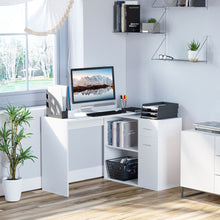 Load image into Gallery viewer, Modern L-Shaped Computer Desk with 360° Rotating Function – Stylish &amp; Space-Saving
