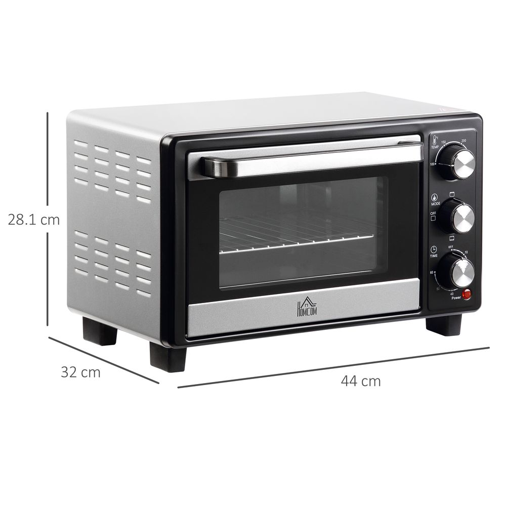 Compact 16L Mini Convection Oven with Timer & Grill – Perfect for Any Kitchen!