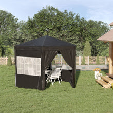 Load image into Gallery viewer, Outsunny 3.9m Hexagon Gazebo Canopy with 6 Removable Side Walls – Black
