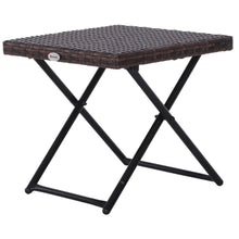 Load image into Gallery viewer, Versatile Folding Square Rattan Coffee Table for Outdoor &amp; Indoor Use
