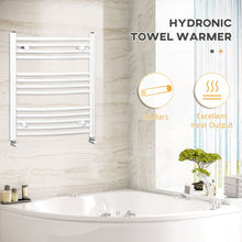 Load image into Gallery viewer, Effortlessly Cozy: HOMCOM 600mm Heated Towel Rail - Luxurious Warmth Anytime!
