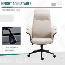 Load image into Gallery viewer, Vinsetto High-Back Office Chair: Ergonomic Comfort with Adjustable Tilt - Beige
