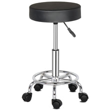 Load image into Gallery viewer, Round Stool Ha Ha Feet Rotation Bar Stool Black
