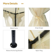 Load image into Gallery viewer, Outsunny 3x3m Cream White Garden Gazebo - Stylish UV Protection &amp; Netting
