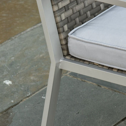 Stylish 4-Piece Grey Rattan Outdoor Seating Set for Ultimate Comfort