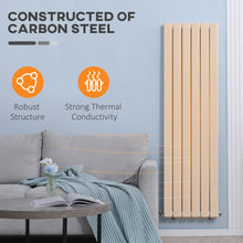 Load image into Gallery viewer, Ultra-Slim Water-Filled Space Heater Radiator - 46x160cm White HOMCOM
