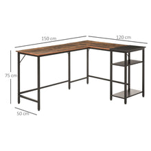 Load image into Gallery viewer, Industrial Compact Gaming Desk with Adjustable Shelf - Space-Saving Workstation
