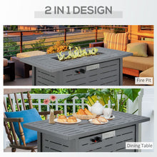 Load image into Gallery viewer, Outsunny 50,000 BTU Propane Fire Pit Table - Smokeless &amp; Stylish Outdoor Heater
