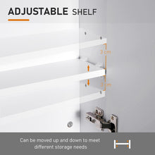Load image into Gallery viewer, Stylish Wall-Mounted Bathroom Mirror Cabinet with Adjustable Shelf – HOMCOM
