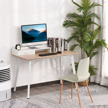 Load image into Gallery viewer, Built-In Storage Desk Workstation Steel w/ Adjustable Feet Drawer White
