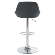 Load image into Gallery viewer, 2pcs Adjustable High Type with Disk No Armrest Rhombus Backrest Design Bar Stools Black
