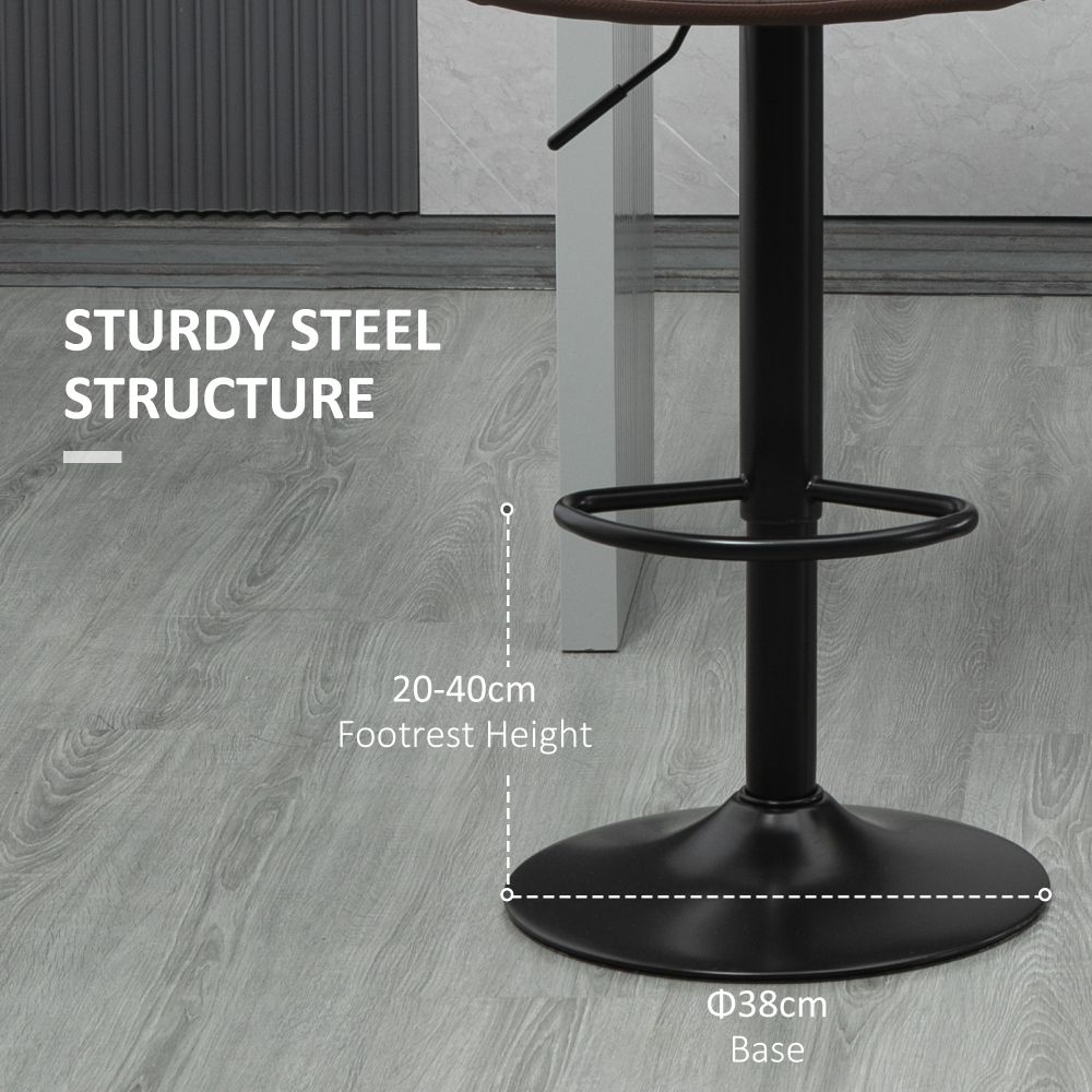 Stylish Adjustable Swivel Stools - Comfort & Versatility for Home Pub Areas