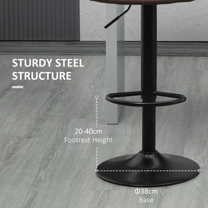 Stylish Adjustable Swivel Stools - Comfort & Versatility for Home Pub Areas