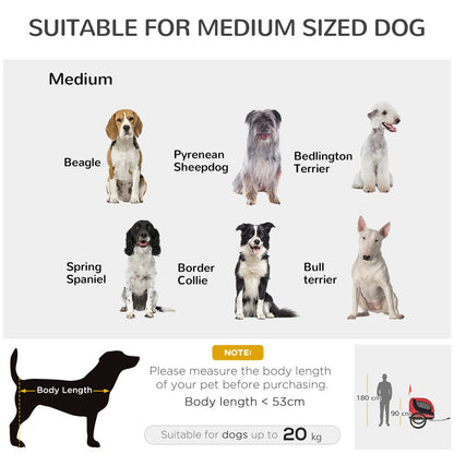 Adventure Awaits: PawHut Dog Bike Trailer - Safe & Stylish Pet Carrier