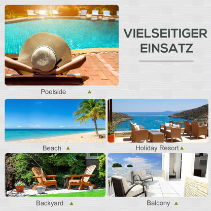 Adjustable Black Rattan Lounger Set - Ultimate Comfort for Sun-soaked Bliss