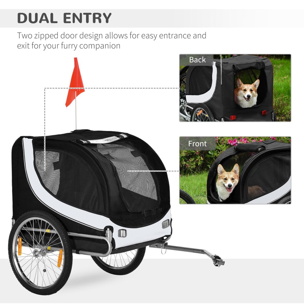 Premium Pet Bicycle Trailer: Waterproof Dog & Cat Carrier for Easy Travel