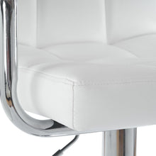 Load image into Gallery viewer, 2pcs 60-80cm 6 Checks Round Cushion No Armrest Bar Stool White
