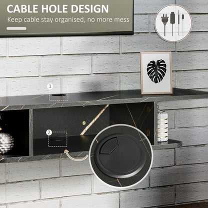 Space-Saving Floating TV Unit with Stylish Storage - Modern Wall-Mount Console