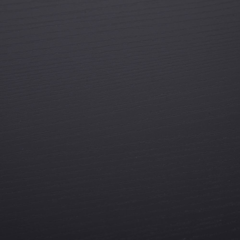 Compact Black Computer Desk with Keyboard Tray & Open Storage - 73.5cm