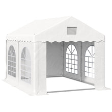 Load image into Gallery viewer, 4x3m Gazebo Canopy PE Party Tent 4 Removable Side Walls White
