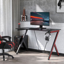 Load image into Gallery viewer, Gaming Computer Desk Writing Table Curved Front w/ Headphone Hook
