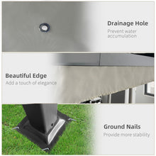 Load image into Gallery viewer, Adjustable 4x3m Aluminum Pergola Gazebo with Retractable Canopy - Cream White
