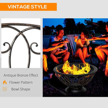Load image into Gallery viewer, Antique Bronze Fire Bowl: Elegant Outdoor Heater for Cozy Evenings
