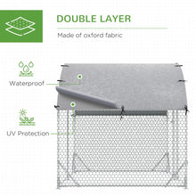 Load image into Gallery viewer, Galvanized Chicken Coop - Spacious Outdoor Hen House with Weather Cover
