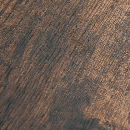 Rustic Brown Writing Desk & Workstation with Storage Shelf - Minimalist Elegance
