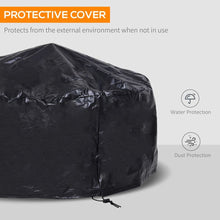 Load image into Gallery viewer, 76cm Outdoor Firepit: Durable Garden Heater with Poker, Cover &amp; Log Grate

