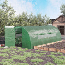 Load image into Gallery viewer, Premium 6x3M Walk-In Polytunnel Greenhouse with Reinforced Steel Frame
