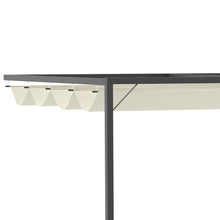 Load image into Gallery viewer, Adjustable 4x3m Beige Pergola with Retractable Canopy for Ultimate Shade

