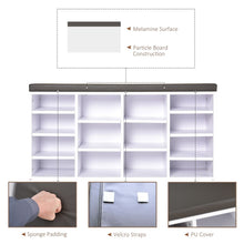 Load image into Gallery viewer, Stylish PU Leather 14-Compartment Shoe Storage Bench - Organize with Ease!
