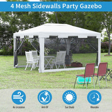 Load image into Gallery viewer, Premium 4x3 m Waterproof Gazebo - Elegant Party Tent with Bug-Resistant Sides
