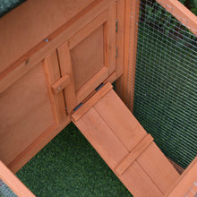Load image into Gallery viewer, Deluxe 2-Tier Wooden Rabbit Hutch with Waterproof Roof &amp; Spacious Run
