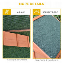 Load image into Gallery viewer, Deluxe 2-Tier Wooden Rabbit Hutch with Waterproof Roof &amp; Spacious Run
