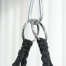 Load image into Gallery viewer, Elegant Macrame Hanging Hammock Chair - Cozy Dark Grey Swing for Relaxation
