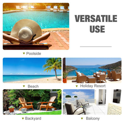 Double Adjustable Rattan Lounger Set with Cushions - Stylish Outdoor Comfort