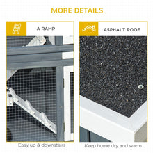 Load image into Gallery viewer, Spacious Two-Tier Bunny Hutch: Open Roof, Ramp, &amp; Easy-Clean Slide-Out Tray
