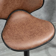 Load image into Gallery viewer, Adjustable Vintage Bar Stool Set of 2 - Stylish Microfiber Comfort &amp; Support

