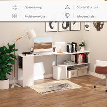 Load image into Gallery viewer, Revolutionary 360° Rotating L-Shaped Corner Desk - Sleek White Design
