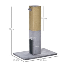 Load image into Gallery viewer, Ultimate Cat Scratching Post &amp; Activity Centre - 79cm Grey Climber with Toys
