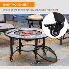 Load image into Gallery viewer, Versatile Mosaic Fire Pit Bowl: Portable Heater, BBQ Grill &amp; Elegant Outdoor Charm
