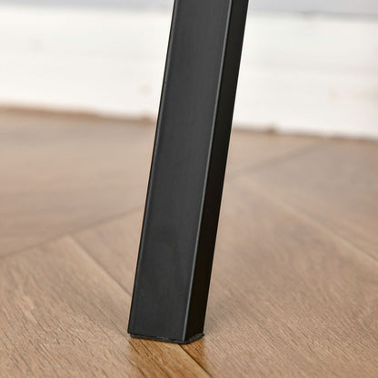 Rustic Brown Writing Desk & Workstation with Storage Shelf - Minimalist Elegance