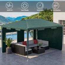 Load image into Gallery viewer, 3x4m Green Party Gazebo Tent with 2 Sidewalls - Perfect for Any Outdoor Event!
