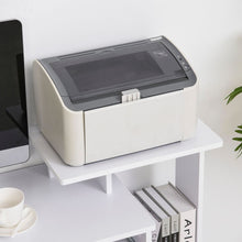 Load image into Gallery viewer, Stylish White Computer Desk with Keyboard Tray &amp; Hidden Storage Solutions
