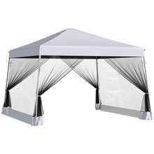 Load image into Gallery viewer, Effortless Outsunny 3.6m Pop-Up Gazebo: Weather-Resistant with Netted Walls
