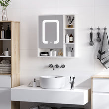 Load image into Gallery viewer, Illuminated LED Bathroom Mirror Cabinet with Touch Control &amp; Ample Storage
