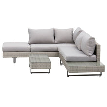 Load image into Gallery viewer, Luxurious 3-Piece Rattan Sofa Set with Cushions &amp; Elegant Tea Table for Outdoors
